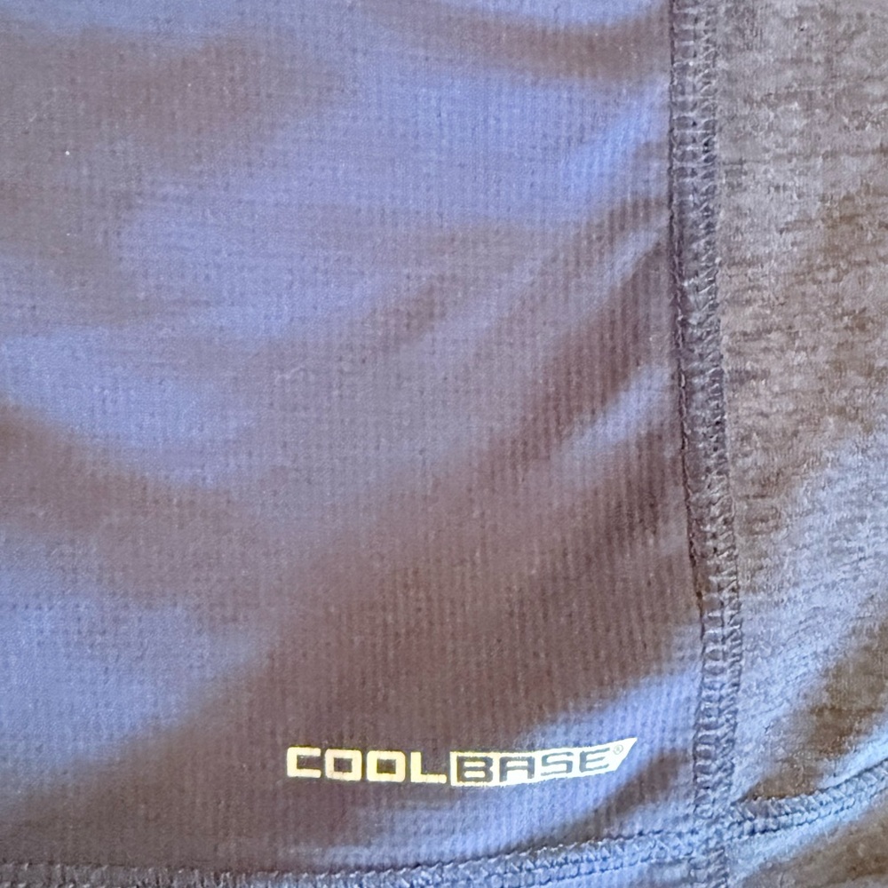 Majestic Cleveland Guardians Navy and Red Quarter-Zip Cool base top. - Picture 5 of 7